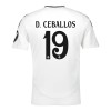 Maillot de Foot Real Madrid D. Ceballos 19 Domicile 2024-25